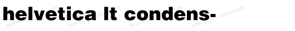 helvetica lt condens字体转换